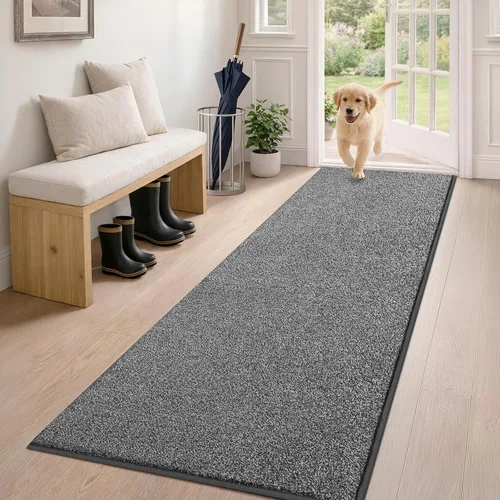 Miniatura 49 de PURRUGS Alfombra de área de fácil cuidado de 4 x 6 pies, antideslizante, lavable a máquina, tapete para puerta de perro, resistente a las manchas