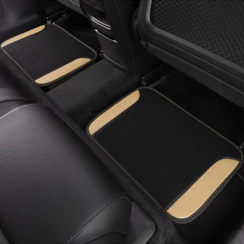 Miniatura 8 de CAR PASS Funda de cuero sintético para volante y tapetes impermeables para automóvil, ajuste universal para el 95% de los sedán, SUV, automóviles