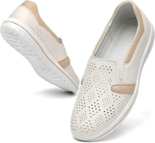 Miniatura 2 de Mocasines casuales para mujer, lindos mocasines cómodos para caminar, mocasines de conducción, mocasines de moda con punta cerrada, zapatos náuticos