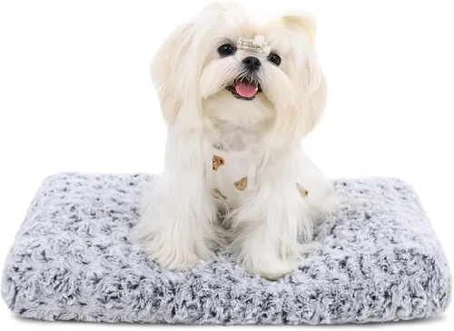 Miniatura 14 de KSIIA Cama Lavable para Perros Cama de Felpa de Lujo para Jaula de Perros Almohadilla Cómoda para Perrera Alfombrilla Antideslizante para Dormir