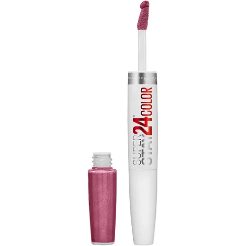 Miniatura 53 de Maybelline Super Stay 24, lápiz labial líquido de maquillaje de 2 pasos, color altamente pigmentado de larga duración con bálsamo hidratante, Merlot
