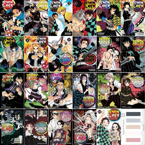 Demon Slayer Manga: Incluye volúmenes 1-23 de Gotouge Koyoharu con Marcadores Magnéticos Juliet Music