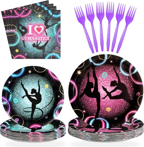 Miniatura 10 de Grencian Juego de 96 platos y servilletas de papel desechables con temática de carreras para niños, suministros de fiesta de cumpleaños, baby