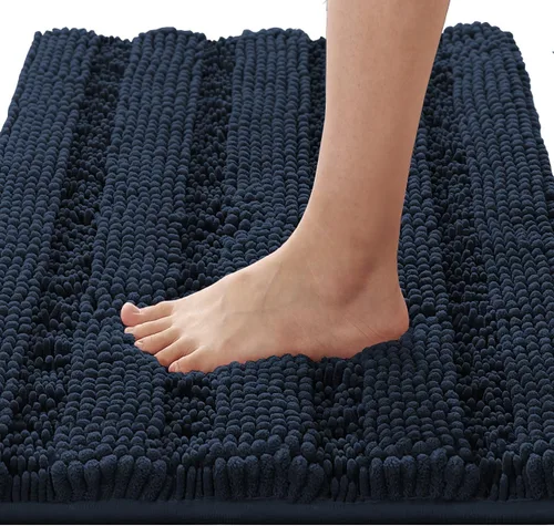 Miniatura 182 de H.VERSAILTEX - Alfombras de baño, juego de 2 piezas, alfombra de contorno para baño, juego de alfombras para inodoro, alfombra antideslizante