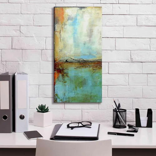 Miniatura 3 de Epic Graffiti Arte de pared en lienzo Giclée 'Urban East IV' por Erin Ashley, 12 x 24 pulgadas