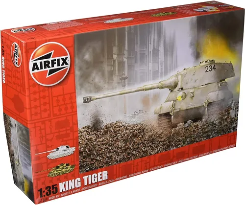 Miniatura 4 de Airfix JagdPanzer 38 toneladas Hetzer Versión tardía 1:35 WWII Militar Tanque Modelo de Plástico Kit A1353