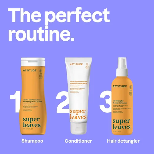 Miniatura 6 de ATTITUDE Spray desenredante, verificado por EWG, cuidado del cabello vegano y a base de plantas, sin enjuague para un cabello suave y manejable