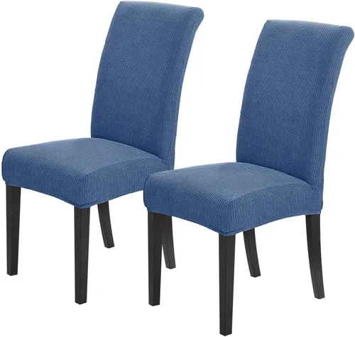 Miniatura 38 de Joccun Fundas para Sillas de Comedor Juego de 2, Fundas Elásticas para Sillas de Comedor Fundas para Sillas de Comedor Protector de Asiento, Funda