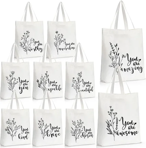 Sieral 10 piezas de regalos inspiradores para mujeres, regalos de bolsa de lona con cremallera, regalo de agradecimiento para mujeres, regalo de