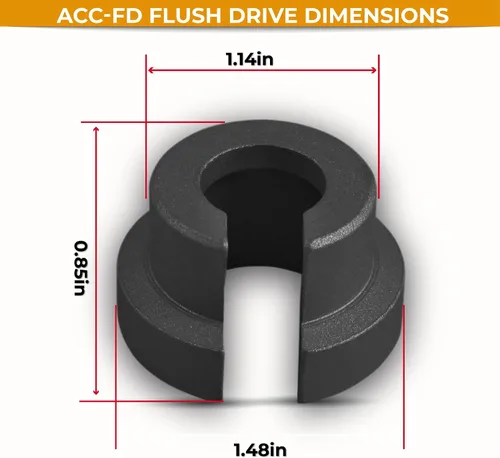 Miniatura 4 de Big Foot Tools ACC-FD Flush Drive, talla única, negro