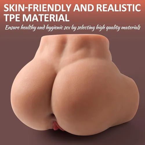 Miniatura 3 de Muñeca sexual transexual de 7.7 libras, torso con pene vagina anal, juguetes sexuales gay 3 en 1, consolador realista, coño de bolsillo