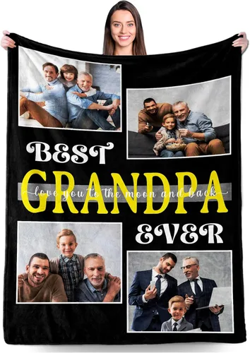 Miniatura 24 de Regalos personalizados para novio, novia, regalo personalizado para marido y esposa, mantas personalizadas con imágenes, manta de fotos