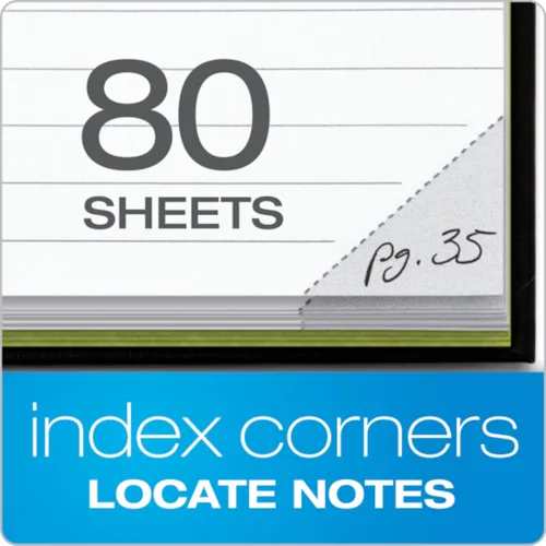 Miniatura 5 de Oxford Idea Collective Business Notebook, 11 x 8.5, doble alambre, encuadernado con caja, negro, 80 hojas (56895)