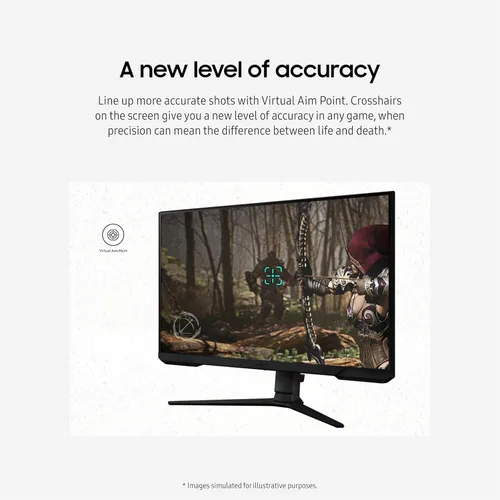 Miniatura 7 de Samsung Monitor de 24 pulgadas Serie Odyssey Gaming FHD 1ms 180Hz AMD FreeSync Modo Eye Saver Soporte ajustable Ecualizador negro