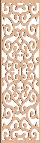 Miniatura 44 de Eveline - Paneles decorativos de pared de madera con calado, 13 3/8 pulgadas de ancho x 34 3/8 pulgadas de alto x 3/8 de alto, roble rojo rojo