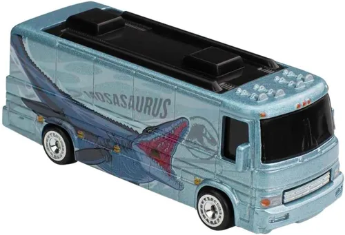Hot Wheels Vehículo a escala de autobús turístico para niños de 3 años en adelante y coleccionistas de autos de juguete clásicos, con nuevos