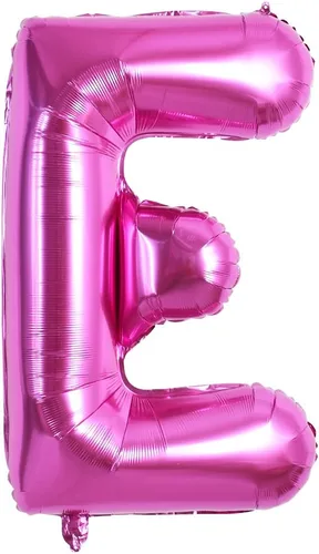 Miniatura 27 de TONIFUL Globos grandes de 40 pulgadas de color rojo rosa con letras B, globos gigantes de letras del alfabeto, globos grandes de Mylar