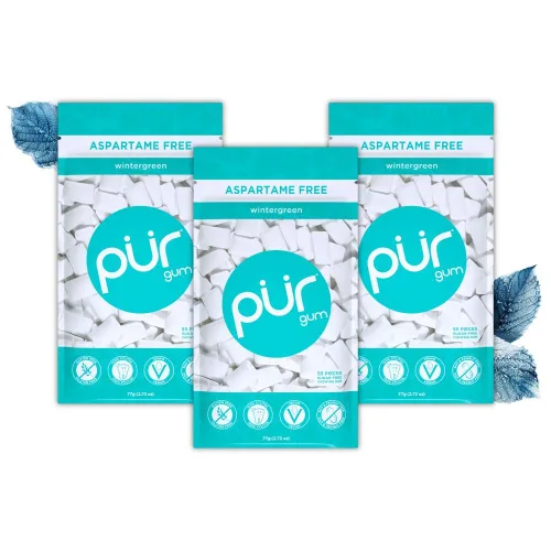 Miniatura 18 de PUR Gum Chicle sin Aspartamo 100% Xilitol Chicle con sabor natural a canela, 55 piezas (paquete de 1)