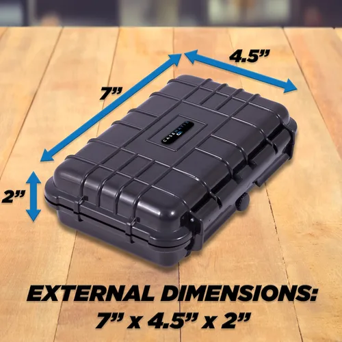 Miniatura 5 de CASEMATIX Estuche rígido de película de 1.378 in – 7" resistente al agua y a la luz soporte para hasta 0.472 x 1.378 in o 8 x 120 rollos