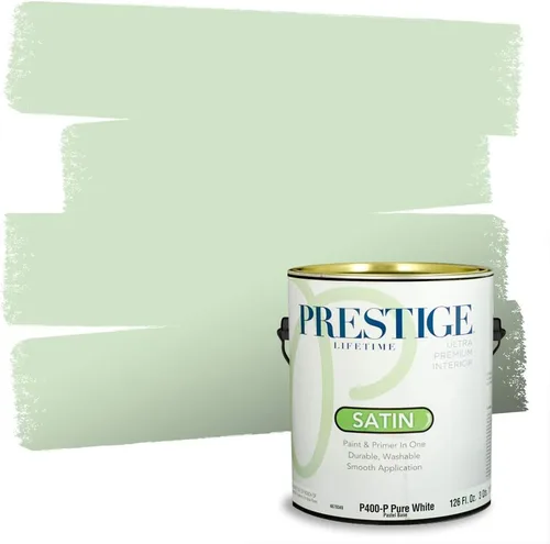 Miniatura 197 de PRESTIGE Pintura exterior e imprimación en uno, aloe, plano, 1 galón