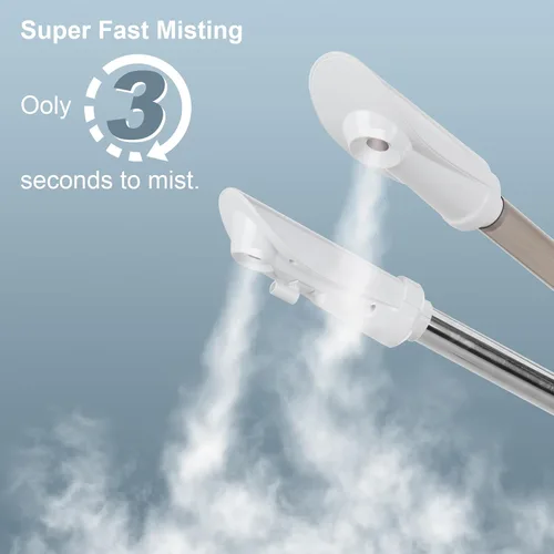 Miniatura 8 de VARIPOWDER Vaporizador facial profesional 3 en 1 para cara con boquilla caliente y fría, lámpara de aumento 5X, vaporizador facial para esteticista