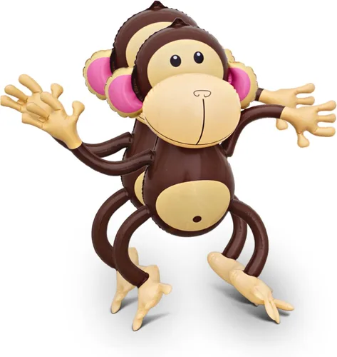 Miniatura 2 de Monos inflables (paquete de 2) monos grandes de 27 pulgadas inflables para decoración de selva, decoraciones de cumpleaños de selva, suministros