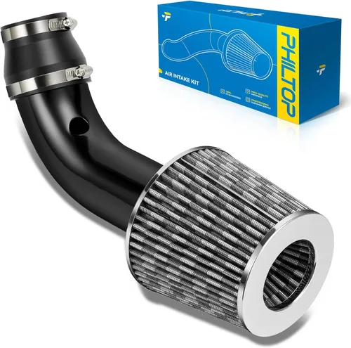 Miniatura 22 de PHILTOP Kit de entrada de aire frío de 3.7" Sistema compatible con Ford F250/F350/F450/F550 Super Duty 2003 2004 2005 2006 2007 V8 6.0L, Excursion