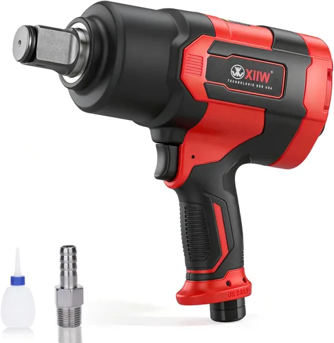 Miniatura 14 de Llave de impacto de aire de 1/2 pulgada, par máximo de 1560 ft-lbs, diseño ligero de 4.4 lb, pistola de impacto de aire incluye 11 piezas de juego