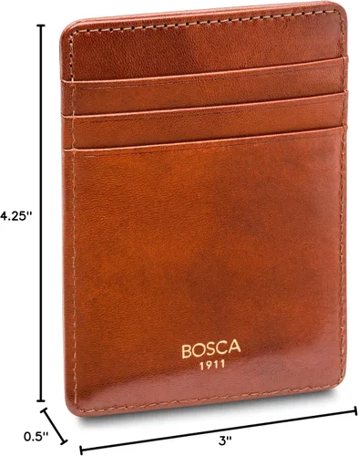 Miniatura 10 de Bosca Cartera con bolsillo frontal para hombre en piel vieja - RFID