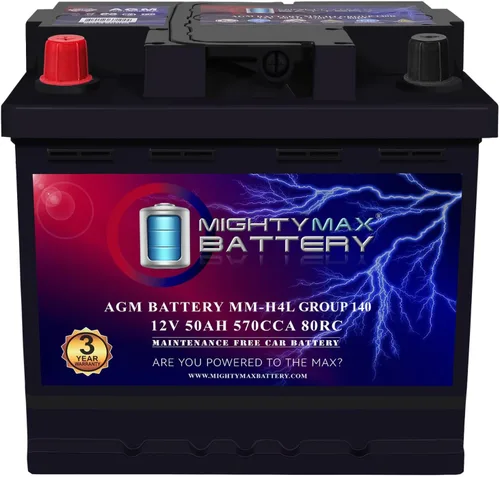 Miniatura 18 de Batería Mighty Max Battery MM-G35 de Arranque y Parada para Coche BCI Grupo Tamaño 35 12V 55Ah, 100RC, 650 CCA Batería de Coche AGM Recargable