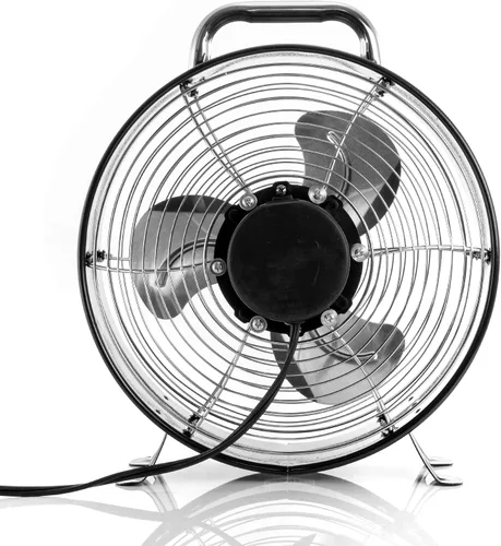 Miniatura 4 de Vie Air Ventilador de tambor de metal duradero de doble velocidad potente y silencioso de alta velocidad, 12 pulgadas de ancho