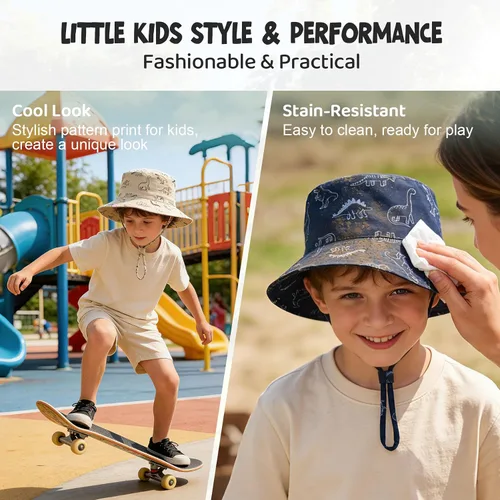 Miniatura 6 de Durio Sombrero para el sol para bebé, sombrero de playa de verano, UPF 50+, protección solar, sombreros para niños, regalos para niños y niñas