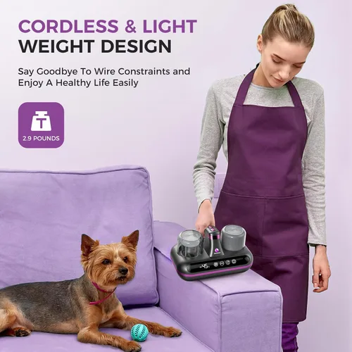 Miniatura 7 de Amzany Aspirador de colchón – Aspirador de cama inalámbrico 5 en 1, alimentado por tecnología ultrasónica, succión fuerte de 16 Kpa, bajo ruido