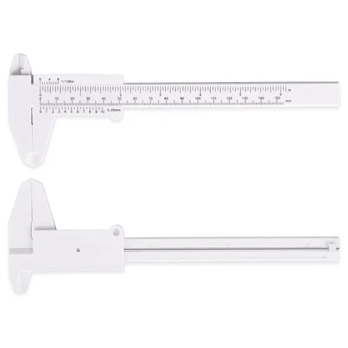 Miniatura 3 de Ultrassist Pinza Vernier de plástico (2 unidades), mini pinza de plástico de 5.906 in para estudiantes de escuela, herramientas de medición