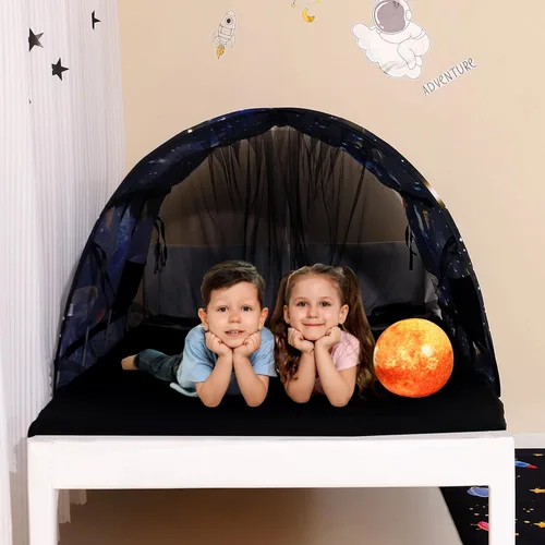 Miniatura 6 de Tienda de campaña para niños Lucky castle Bed Tent plegable casa de juegos para niños, tiendas de campaña para niñas y niños, toldo para dormir