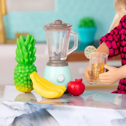 Miniatura 7 de Lori Comida de juego para muñecas mini - Accesorios de cocina para muñecas de 6 pulgadas - Pizza, Sushi, postre - Juego de casa de muñecas
