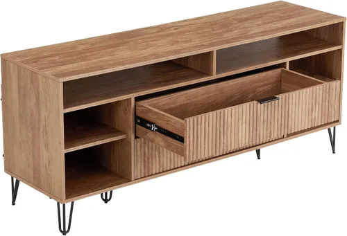 Miniatura 9 de Manhattan Comfort Dumbo - Soporte de TV moderno de mediados de siglo para televisores de hasta 60 pulgadas, centro de entretenimiento en casa