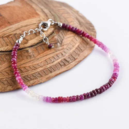 Miniatura 18 de Gifts For Women Shaded Beads Bracelets for Women, Natural Gemstone Handmade Full Beaded Jewelry, Birthstone, Crystals and Healing Stones 925
