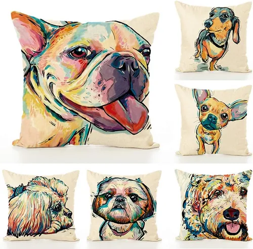 Miniatura 3 de Funda de almohada Golden Retriever de 18 x 18 pulgadas, regalos para amantes de los perros, mujeres, regalos únicos de decoración del hogar