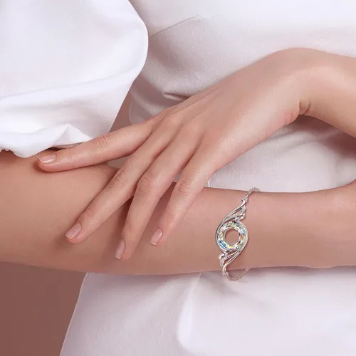 Miniatura 4 de Kate Lynn ♥ Pulsera de Phoenix Rise From the Ashes hecha con cristales de Austria, pulsera deslizante ajustable para mujer, empaquetada con caja
