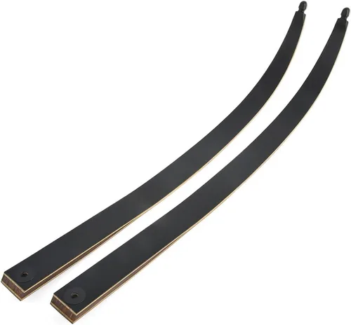 Miniatura 8 de 60” Black Hunter Original Recurve Bow for Adults American Hunting Longbow Archery Bow 20-60lbs Right Handed for Archery Hunting Shooting Practice