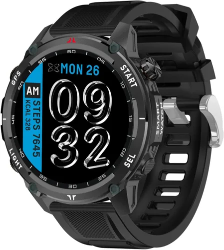 Reloj inteligente para hombres y mujeres, llamada Bluetooth, pantalla táctil de 1.43 pulgadas, rastreador de actividad física con frecuencia