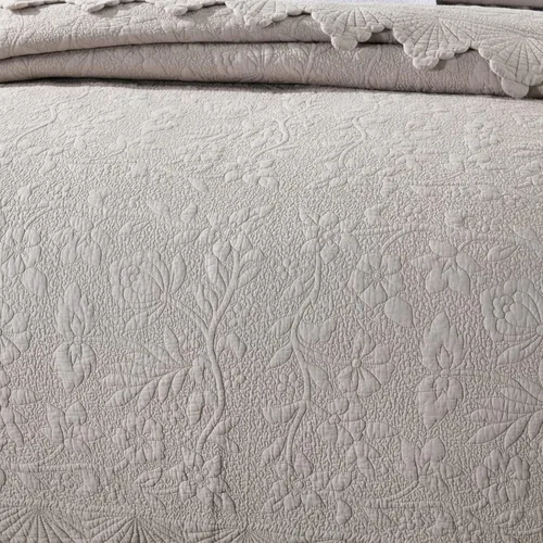Miniatura 3 de Juego de colcha tamaño matrimonial/queen king, ropa de cama de lujo suave y ligera de 3 piezas para todas las estaciones, colcha reversible 100%