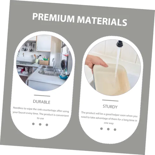 Miniatura 2 de OSALADI Alfombrilla antiderrames para bañera para fregadero de cocina, soporte de esponja absorbente, lavable, protector de fregadero reutilizable