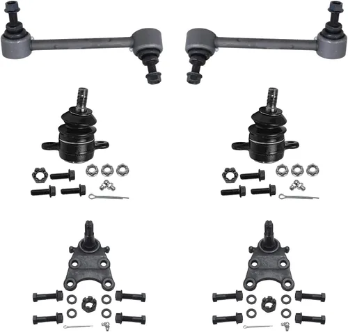 Miniatura 229 de Detroit Axle – Kit de suspensión delantera para Hyundai 2013-2018 Santa Fe 2 enlaces de barra de estabilizador 4 varillas de amarre interiores