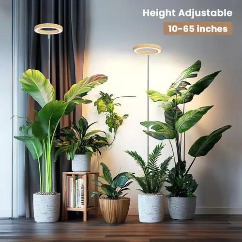 Miniatura 4 de Kullsinss Luces de Cultivo para Plantas de Interior, Luz de Crecimiento de Espectro Completo con Temporizador de 6/12/16H, 3 Modos de Color, 5 Grano