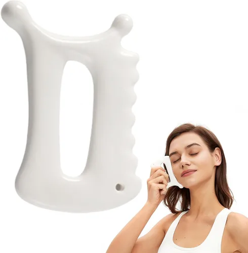 Herramienta avanzada de cerámica Gua Sha, herramienta de gua sha corporal para mujeres y hombres, herramienta de masaje coreano Guasha para masaje