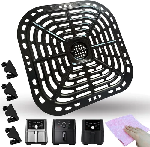 Miniatura 9 de Placa de parrilla de freidora de aire de 6 cuartos para freidora de aire PowerXL Vortex Pro, revestimiento antiadherente de doble capa de alta