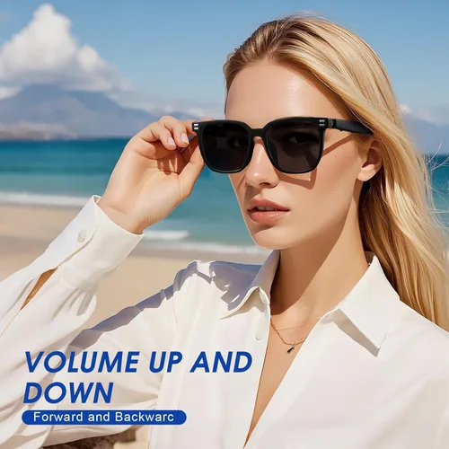 Miniatura 4 de Lentes inteligentes – Lentes de sol con Bluetooth fotocromáticos y anti luz azul, protección UV, llamadas manos libres y audio, asistente de voz