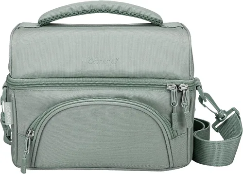 Miniatura 12 de Bentgo® Bolsa de almuerzo Deluxe - Lonchera duradera y aislada con bolsillo exterior con cremallera, bolsillo interior de malla, correas acolchadas